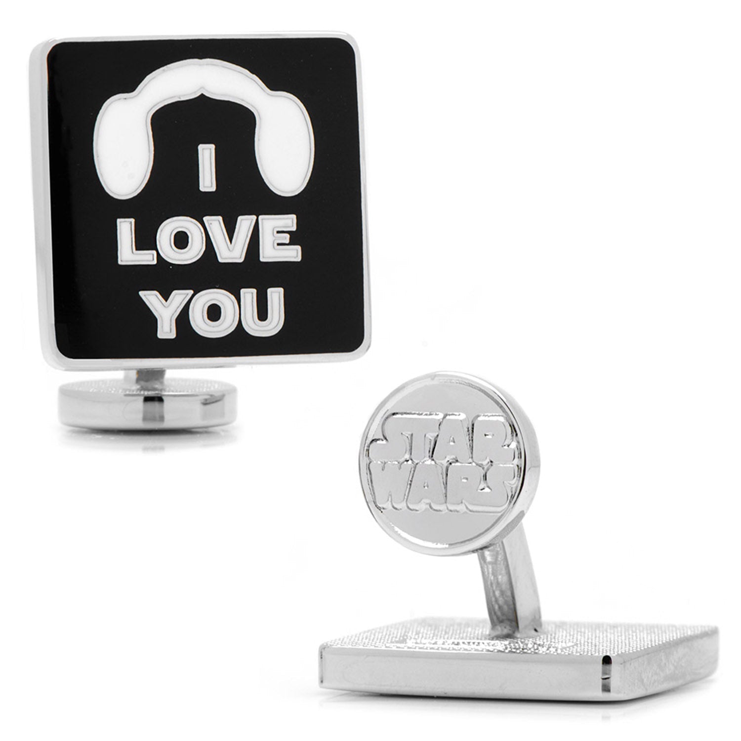 Star Wars Princess Leia and Han Solo "I Love You / I Know" Icon Cufflinks by Cufflinks.com