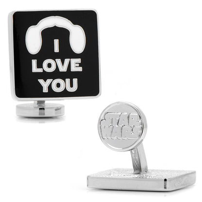 Star Wars Princess Leia and Han Solo "I Love You / I Know" Icon Cufflinks by Cufflinks.com