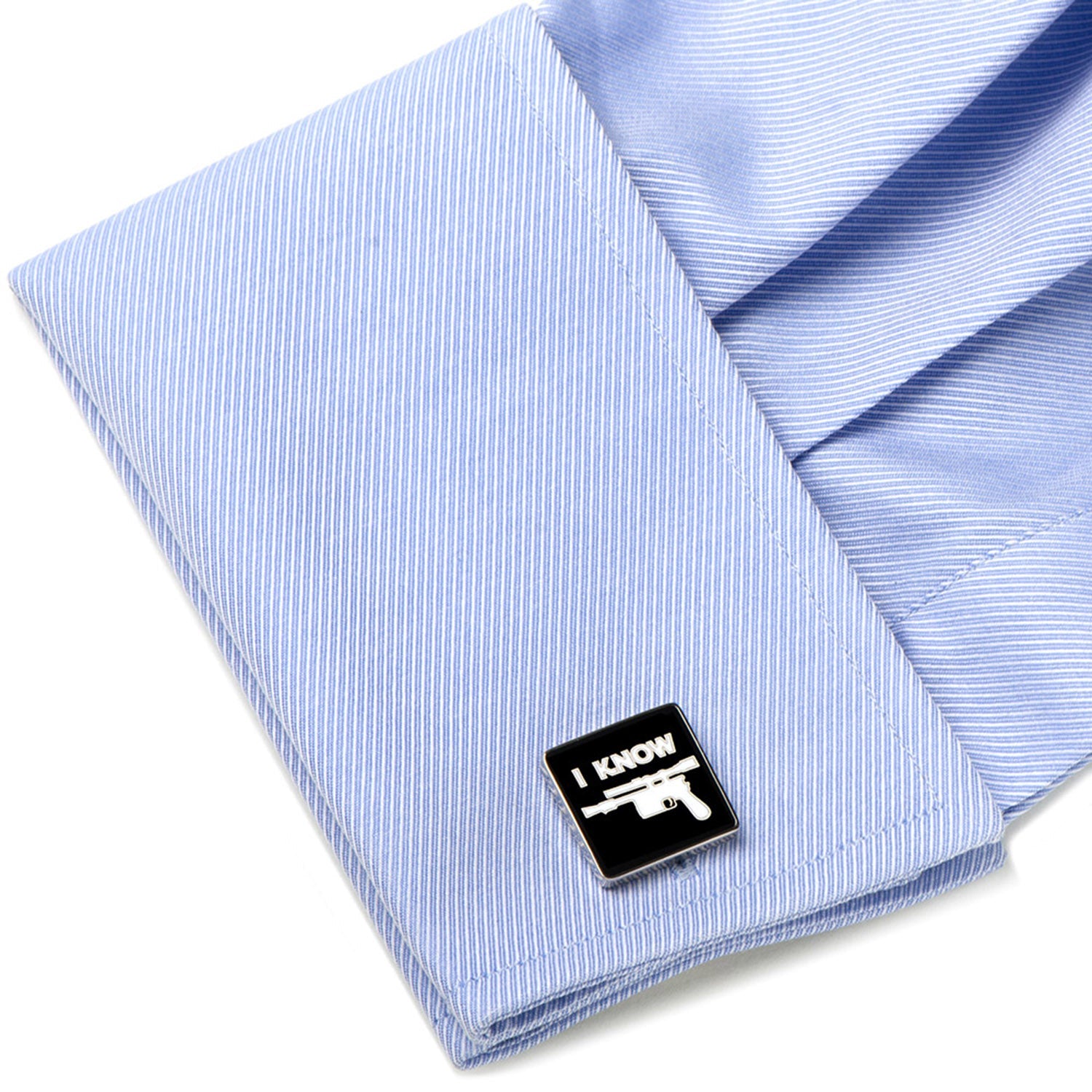 Star Wars Princess Leia and Han Solo "I Love You / I Know" Icon Cufflinks by Cufflinks.com