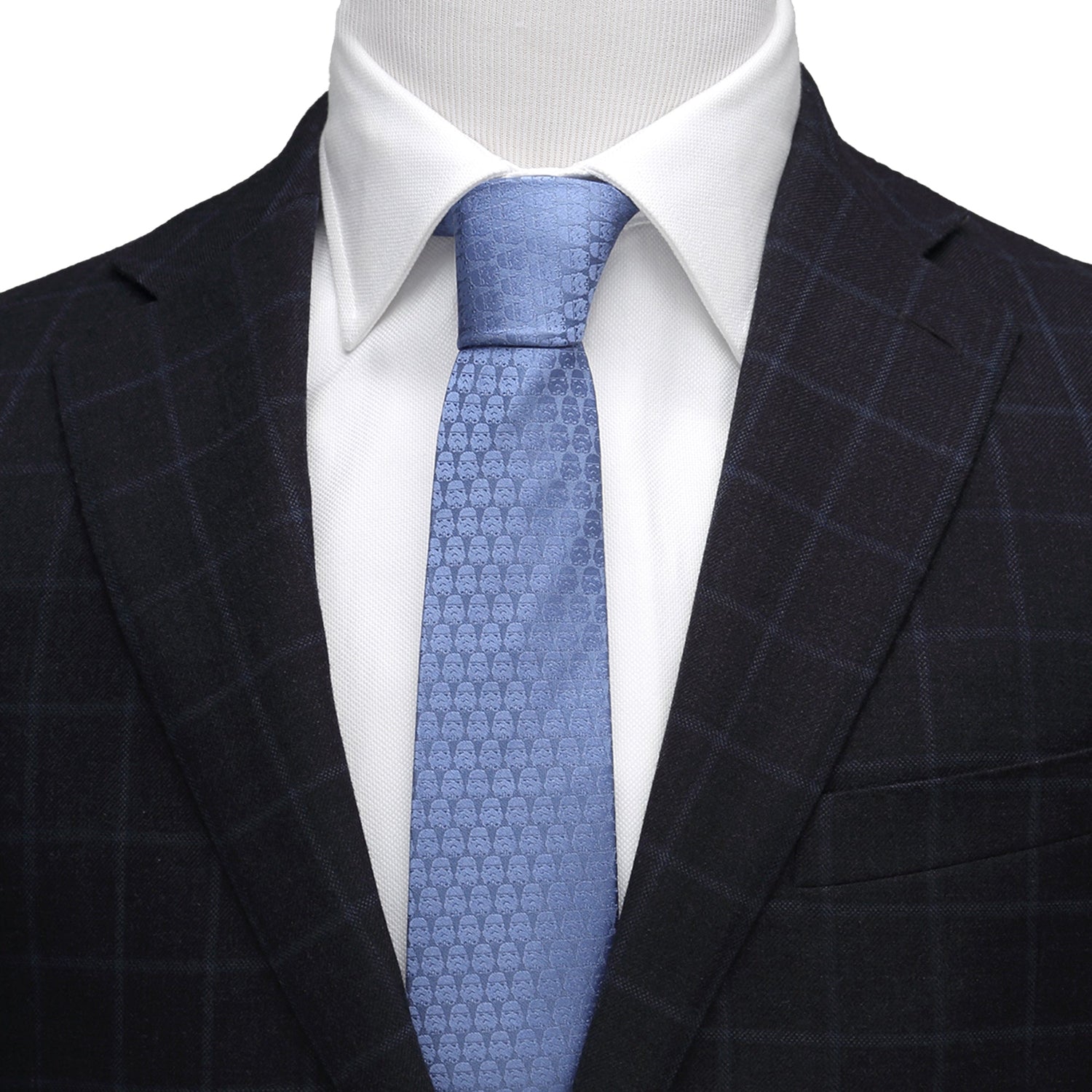 Star Wars Darth Vader and Stormtroopers Imperial Force Blue Tie by Cufflinks.com