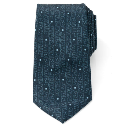 Star Wars Logo Blue Tie by Cufflinks.com
