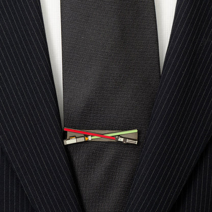 Star Wars Darth Vader and Luke Skywalker LIGHTSABER Battle Tie Bar by Cufflinks.com