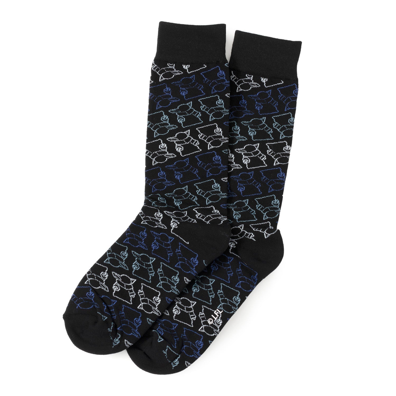 Star Wars Mandalorian 3-Pack Dress Sock and Mythosaur Lapel Pin Gift Set by Cufflinks.com