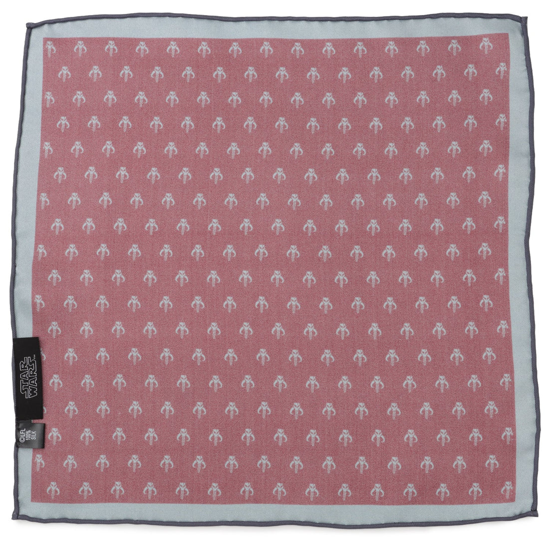 Star Wars Mandalorian Red Silk Pocket Square by Cufflinks.com