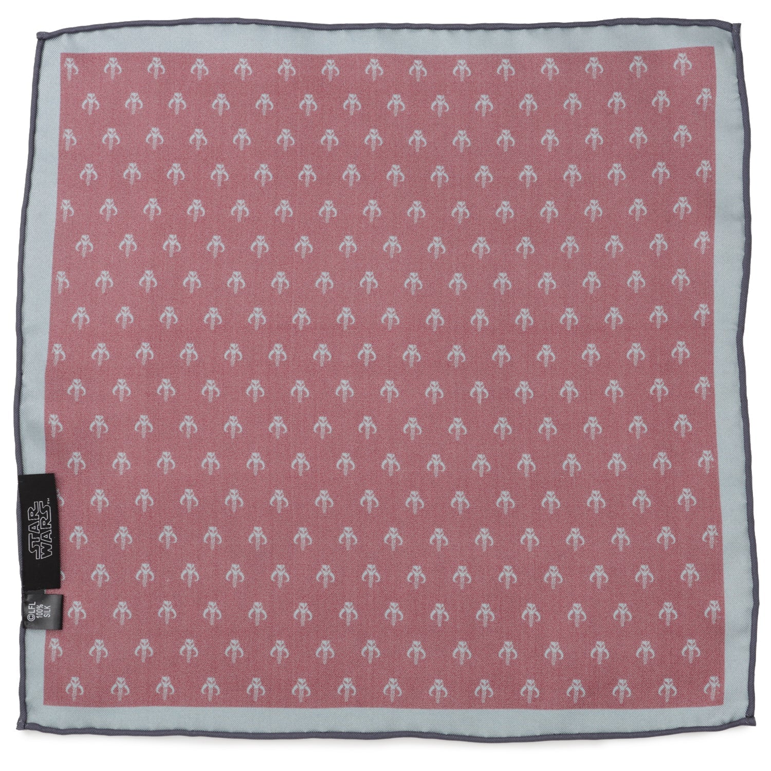 Star Wars Mandalorian Red Silk Pocket Square by Cufflinks.com