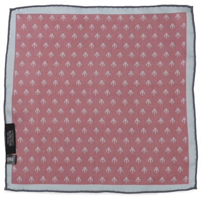 Star Wars Mandalorian Red Silk Pocket Square by Cufflinks.com