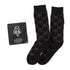 Star Wars Mandalorian Charcoal Gray Dress Socks and Mythosaur Lapel Pin Gift Set by Cufflinks.com