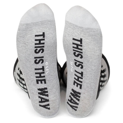 Star Wars Mandalorian "This Is The Way" Dress Socks and Lapel Pin Gift Set by Cufflinks.com