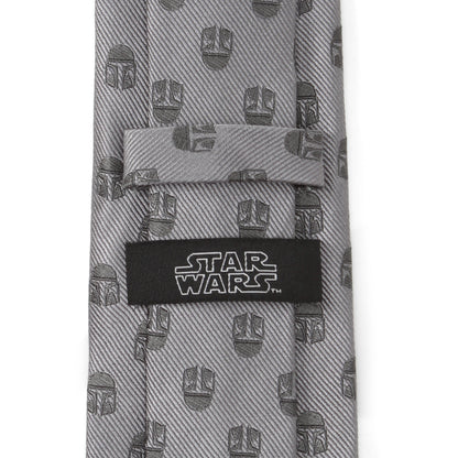 Star Wars Mandalorian Gray Tie by Cufflinks.com