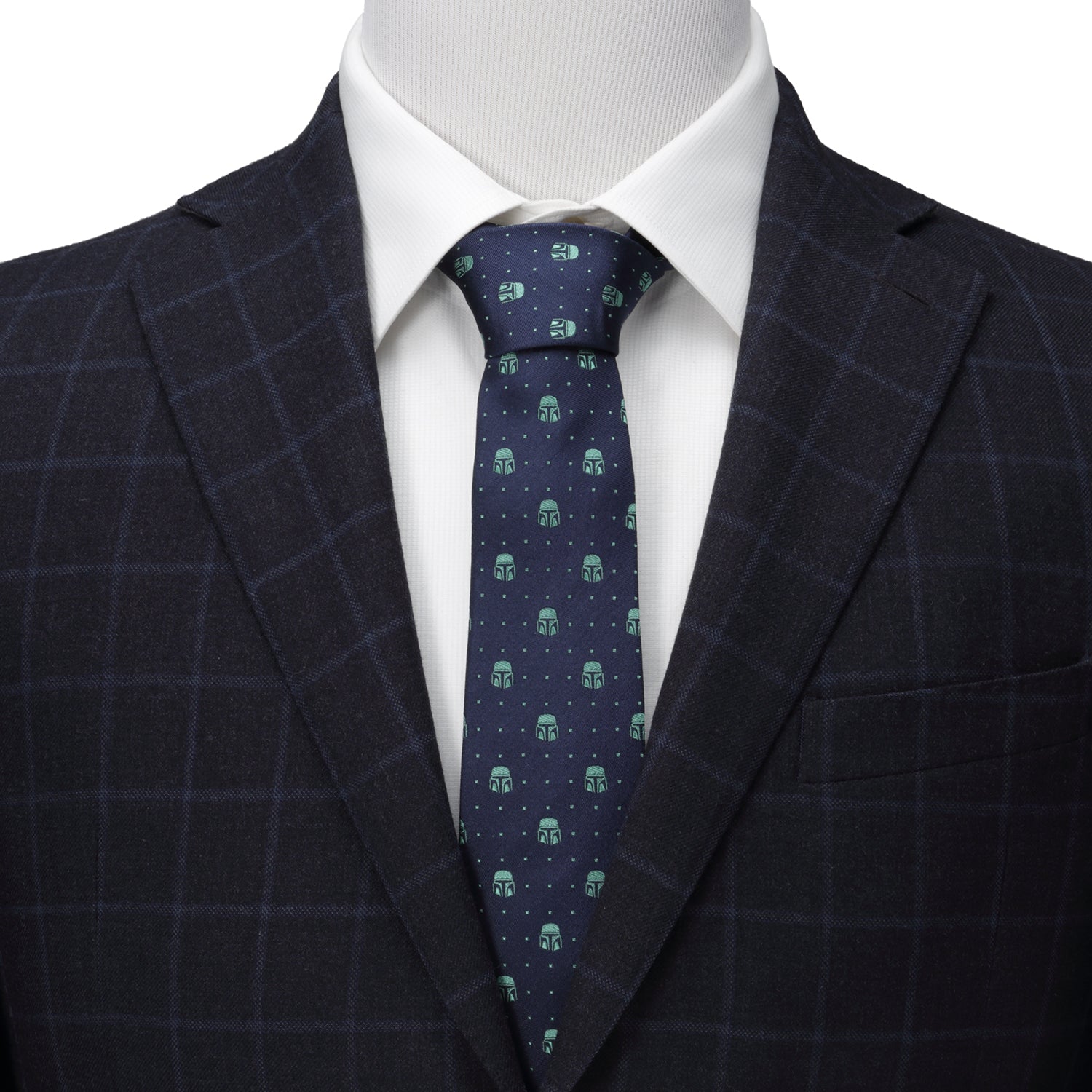Star Wars Mandalorian Navy Dotted Tie by Cufflinks.com