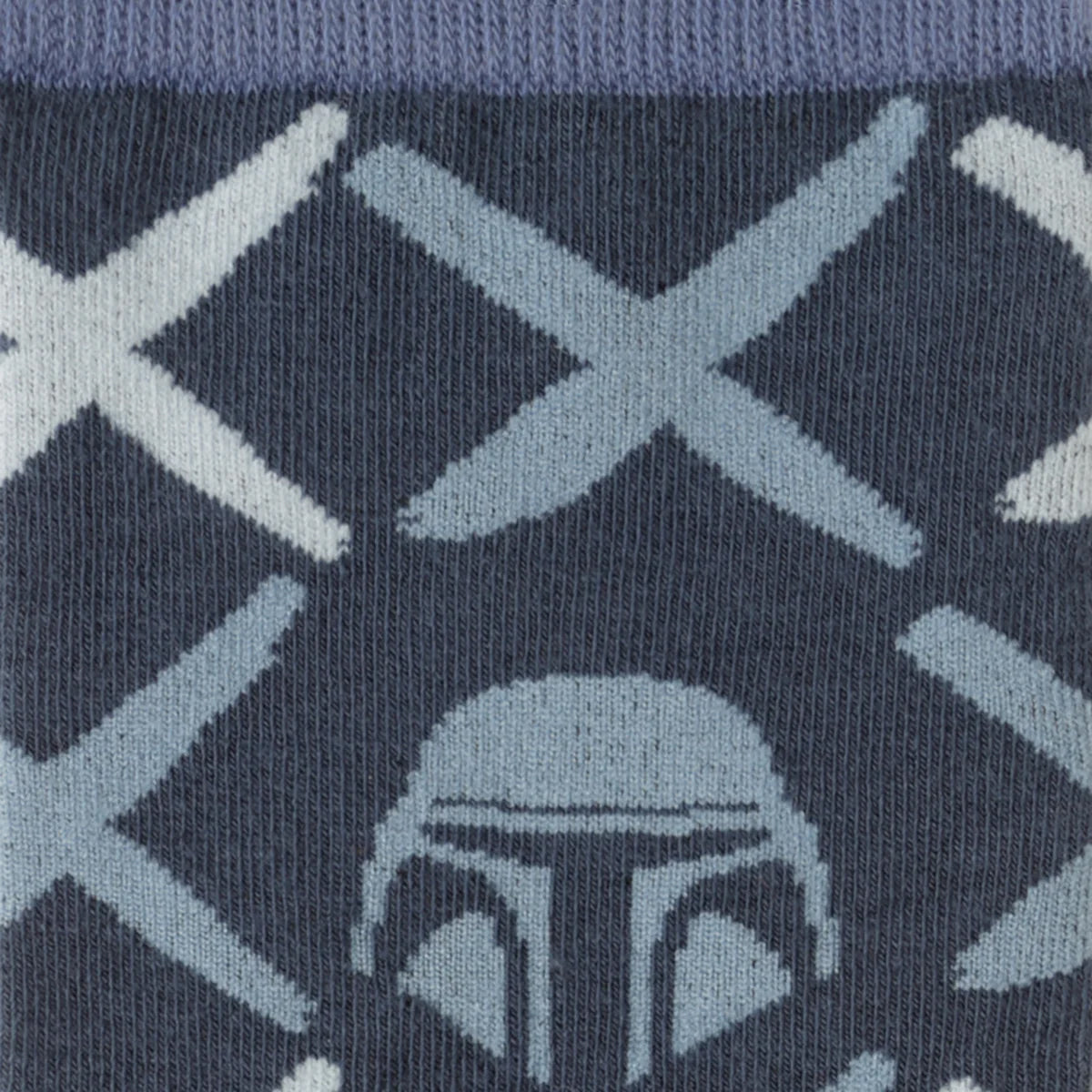 Star Wars Mandalorian Navy Checkered Dress Socks and Lapel Pin Gift Set by Cufflinks.com