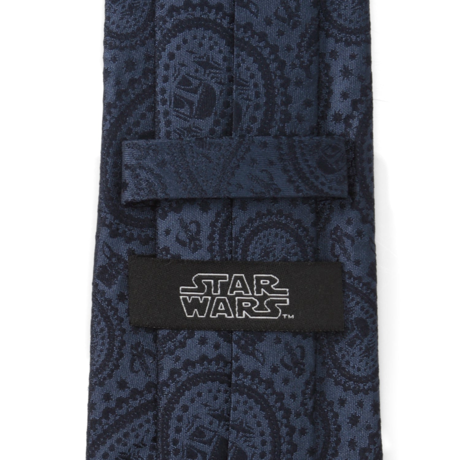 Star Wars Mandalorian and Grogu Navy Paisley Tie by Cufflinks.com
