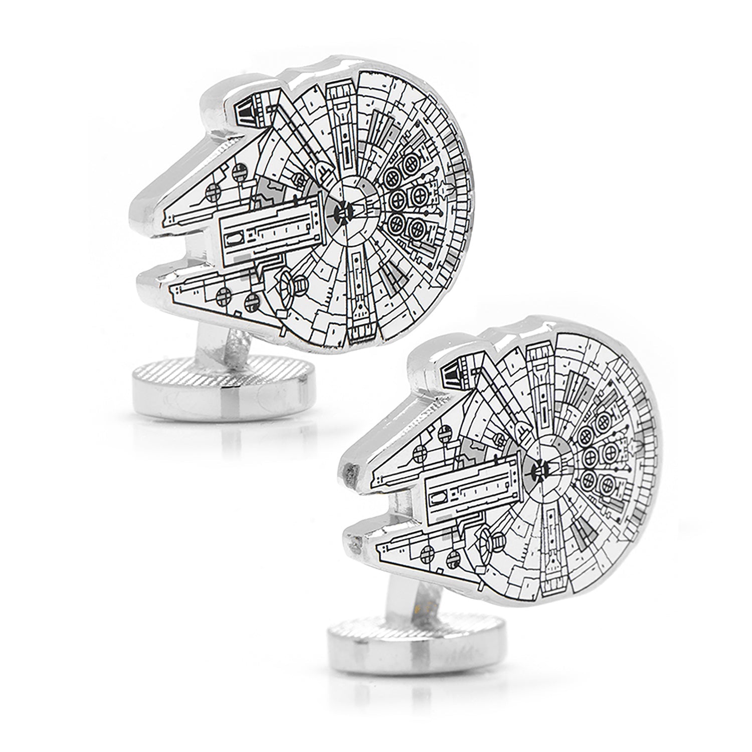 Star Wars Millennium Falcon Cufflinks by Cufflinks.com
