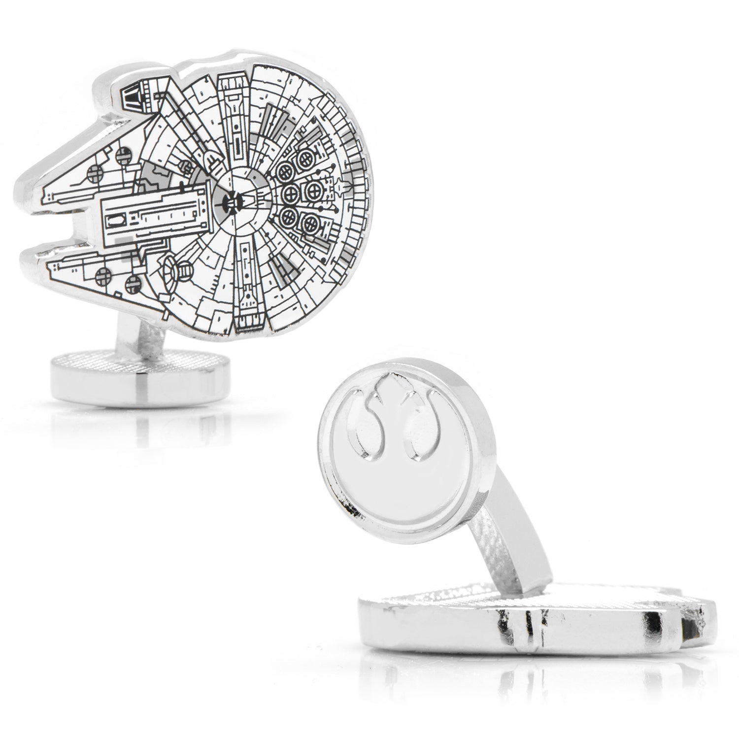 Star Wars Millennium Falcon Cufflinks by Cufflinks.com