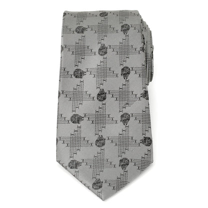 Star Wars Millennium Falcon Gray Tie by Cufflinks.com