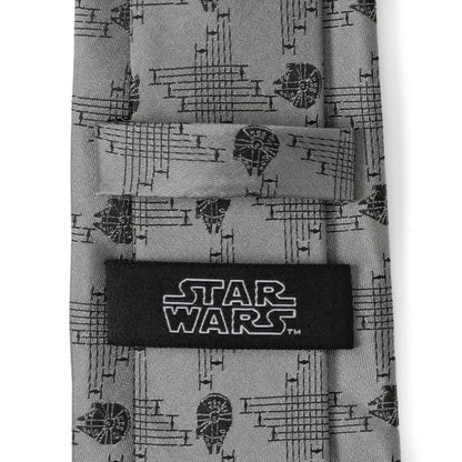 Star Wars Millennium Falcon Gray Tie by Cufflinks.com