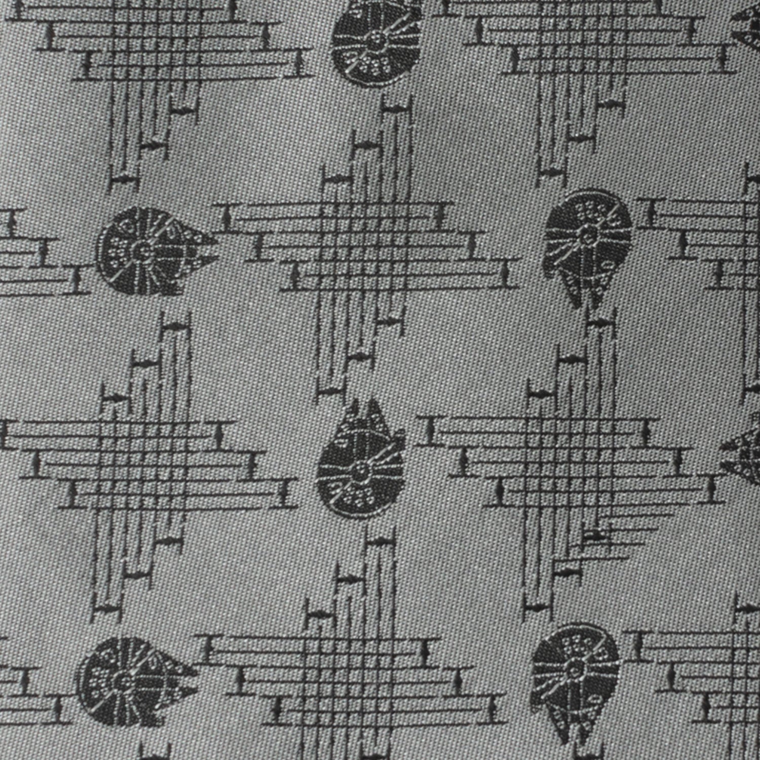 Star Wars Millennium Falcon Gray Tie by Cufflinks.com