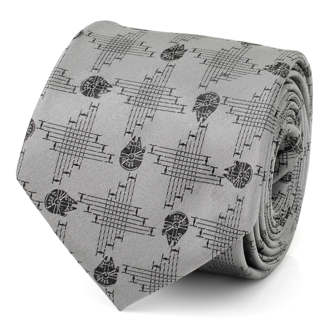 Star Wars Millennium Falcon Gray Tie by Cufflinks.com