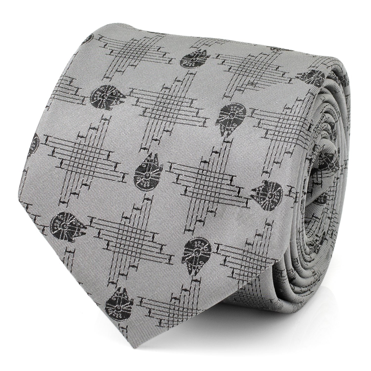 Star Wars Millennium Falcon Gray Tie by Cufflinks.com