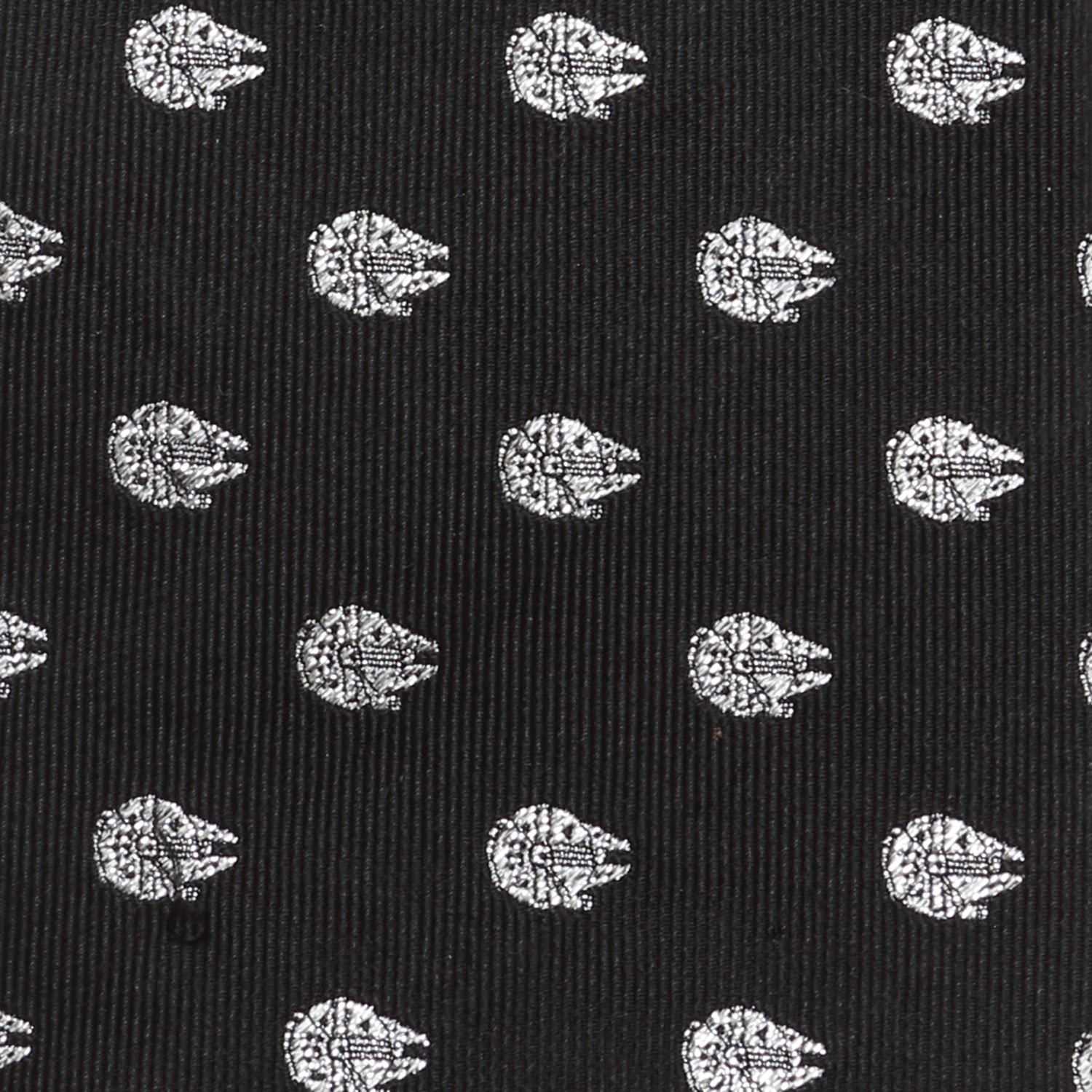 Star Wars Millennium Falcon Metallic Silver and Black Tie by Cufflinks.com