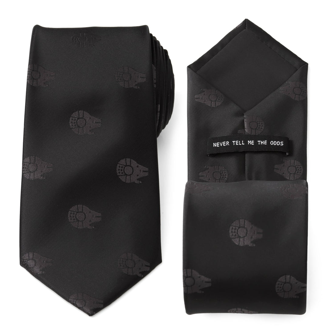 Star Wars Millennium Falcon Black Tonal Tie  DestGlow