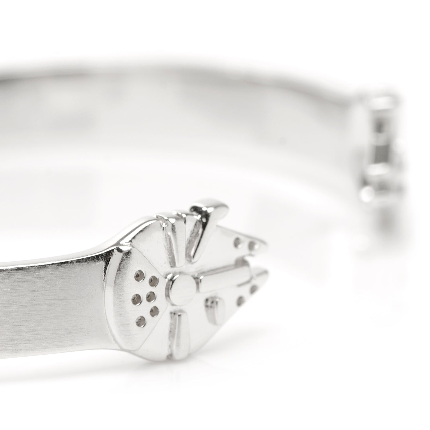 Star Wars Millennium Falcon Stainless Steel Cuff Bracelet by Cufflinks.com