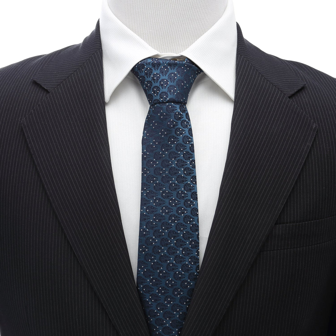 Star Wars Millennium Falcon Blue and White Dot Tie  DestGlow