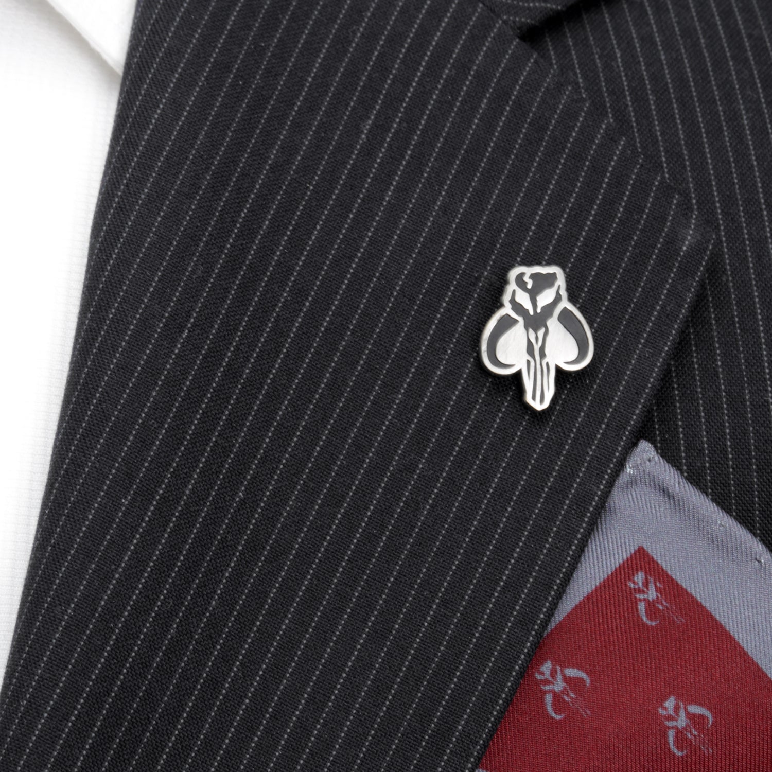 Star Wars Mandalorian Dress Socks 3-Pack and Mythosaur Lapel Pin Gift Set by Cufflinks.com