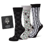 Star Wars Mandalorian Dress Socks 3-Pack and Mythosaur Lapel Pin Gift Set 