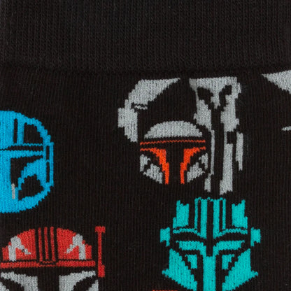 Star Wars Mandalorian and Mythosaur Multicolored Navy Dress Socks and Lapel Pin Gift Set 