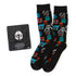 Star Wars Mandalorian and Mythosaur Multicolored Navy Dress Socks and Lapel Pin Gift Set 