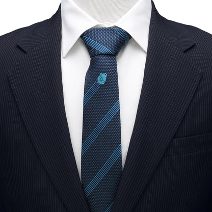 Star Wars Millennium Falcon Blue Striped Tie by Cufflinks.com
