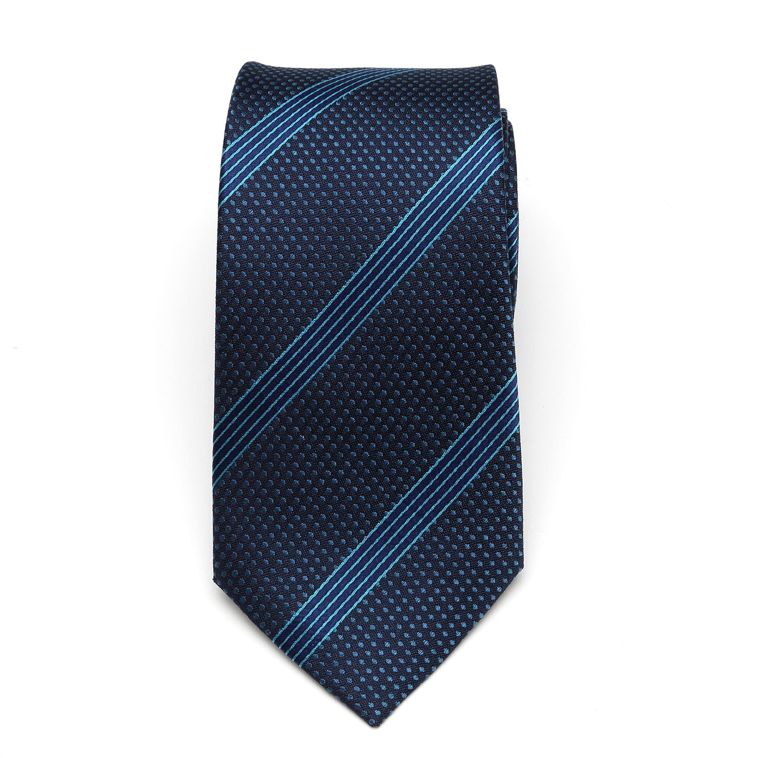Star Wars Millennium Falcon Blue Striped Tie by Cufflinks.com
