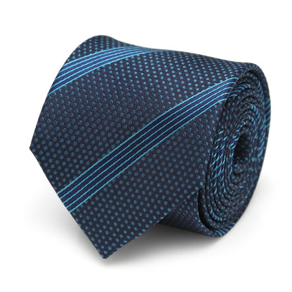 Star Wars Millennium Falcon Blue Striped Tie by Cufflinks.com