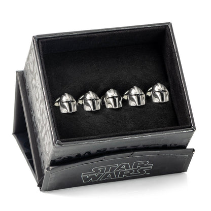 3D Mandalorian Helmet Studs by Cufflinks.com