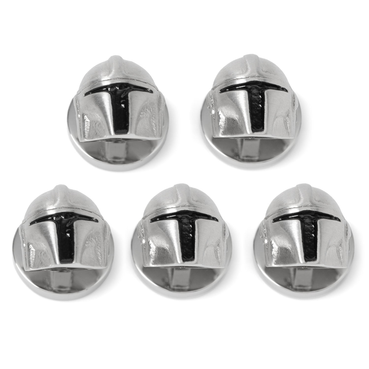 3D Mandalorian Helmet Studs by Cufflinks.com