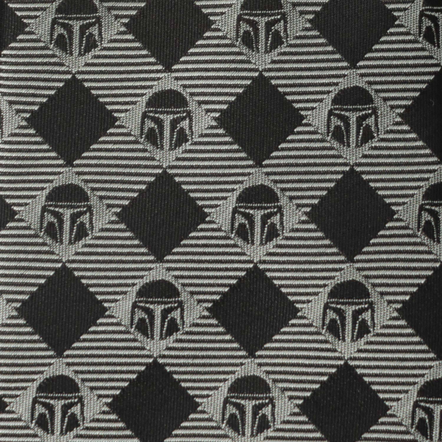 Star Wars Mandalorian Black and Gray Plaid Tie by Cufflinks.com