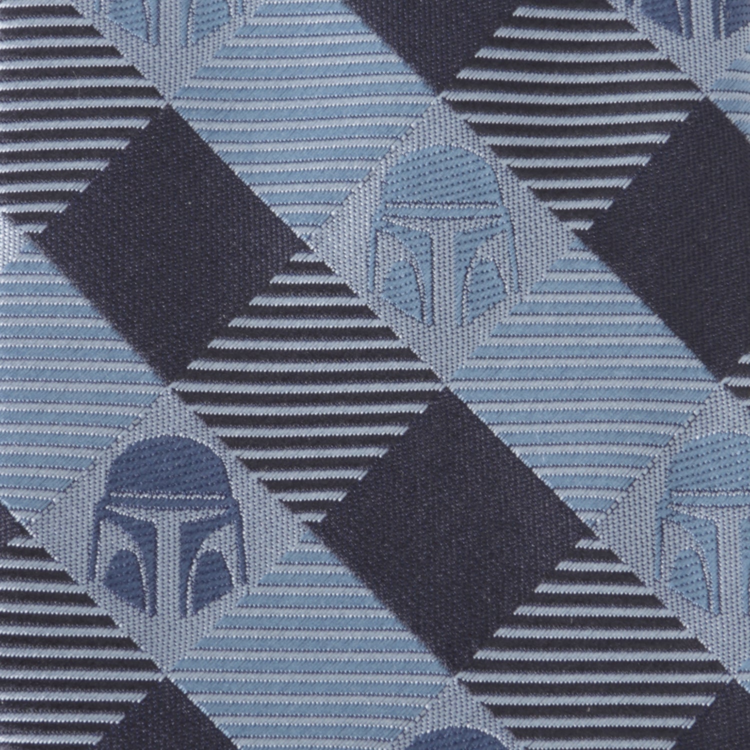 Star Wars Mandalorian Blue and Black Plaid Tie by Cufflinks.com
