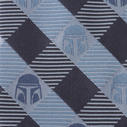 Star Wars Mandalorian Blue and Black Plaid Tie by Cufflinks.com