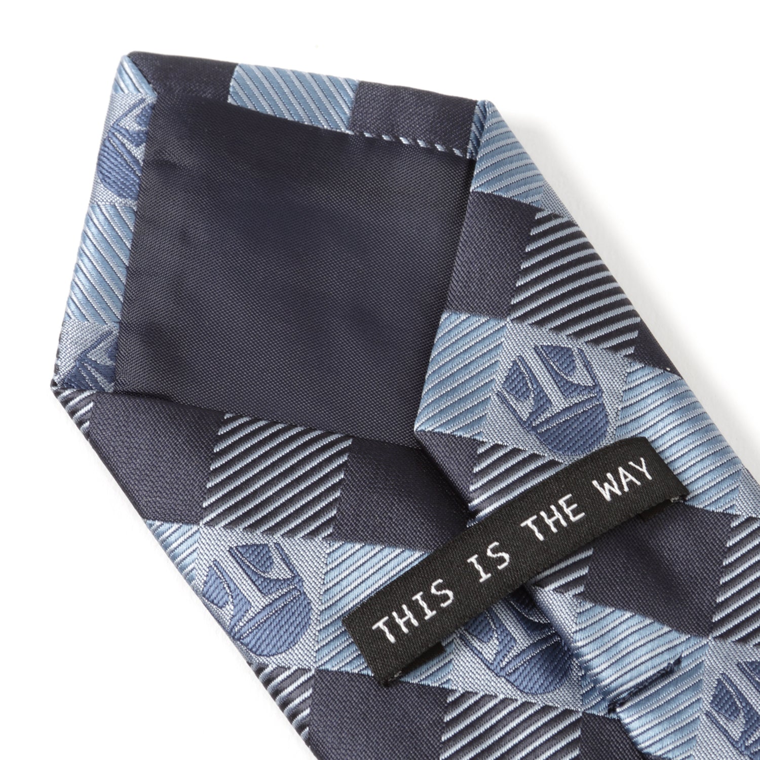 Star Wars Mandalorian Blue and Black Plaid Tie by Cufflinks.com