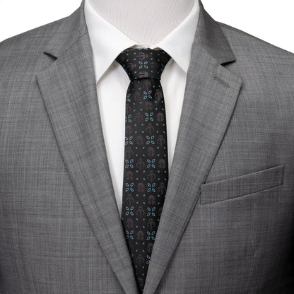 Star Wars Mandalorian Motif Black Tie by Cufflinks.com
