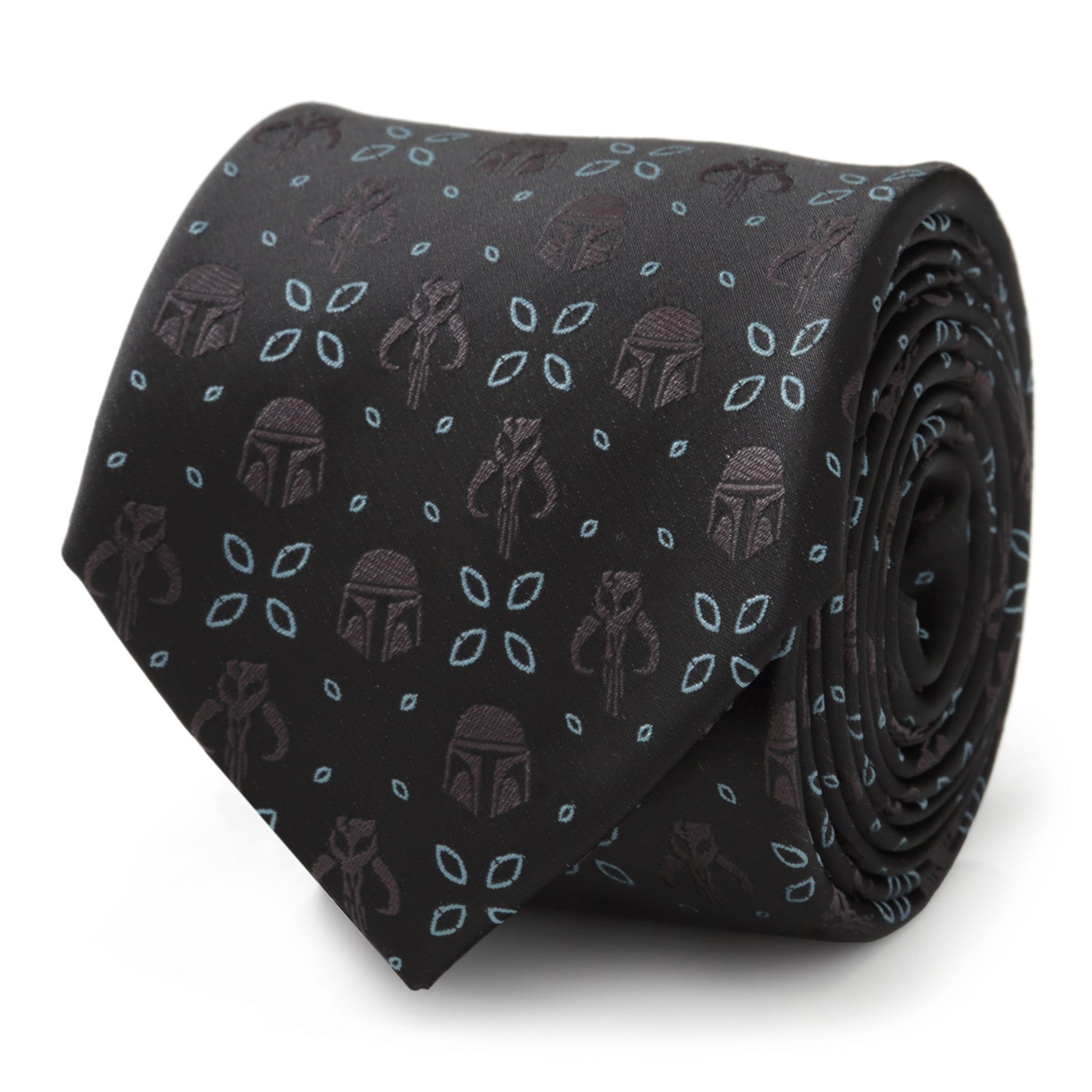 Star Wars Mandalorian Motif Black Tie by Cufflinks.com