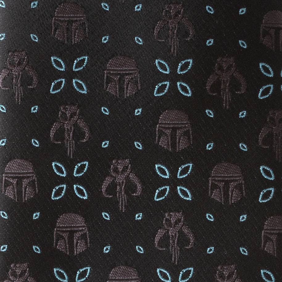 Star Wars Mandalorian Motif Black Tie by Cufflinks.com