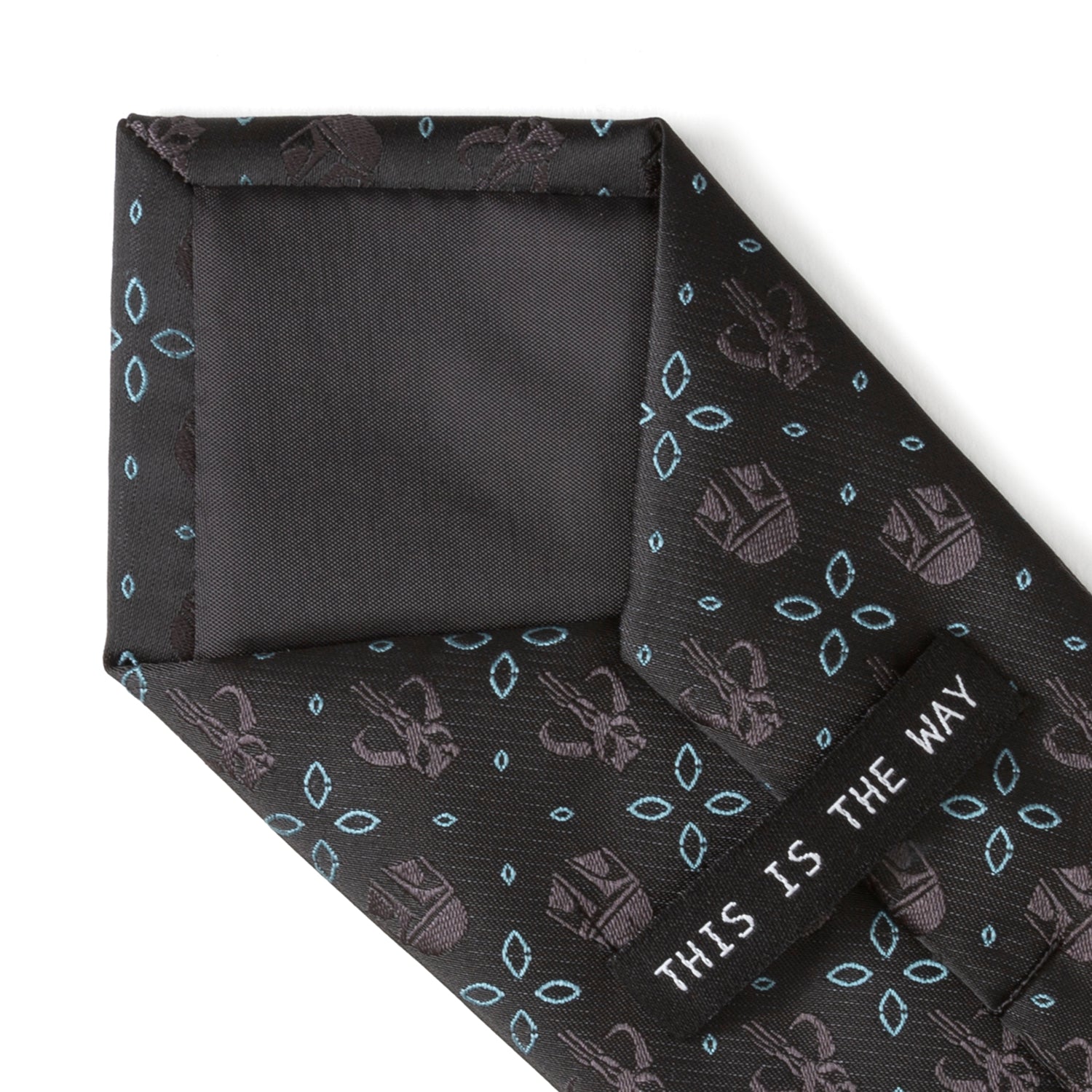 Star Wars Mandalorian Motif Black Tie by Cufflinks.com