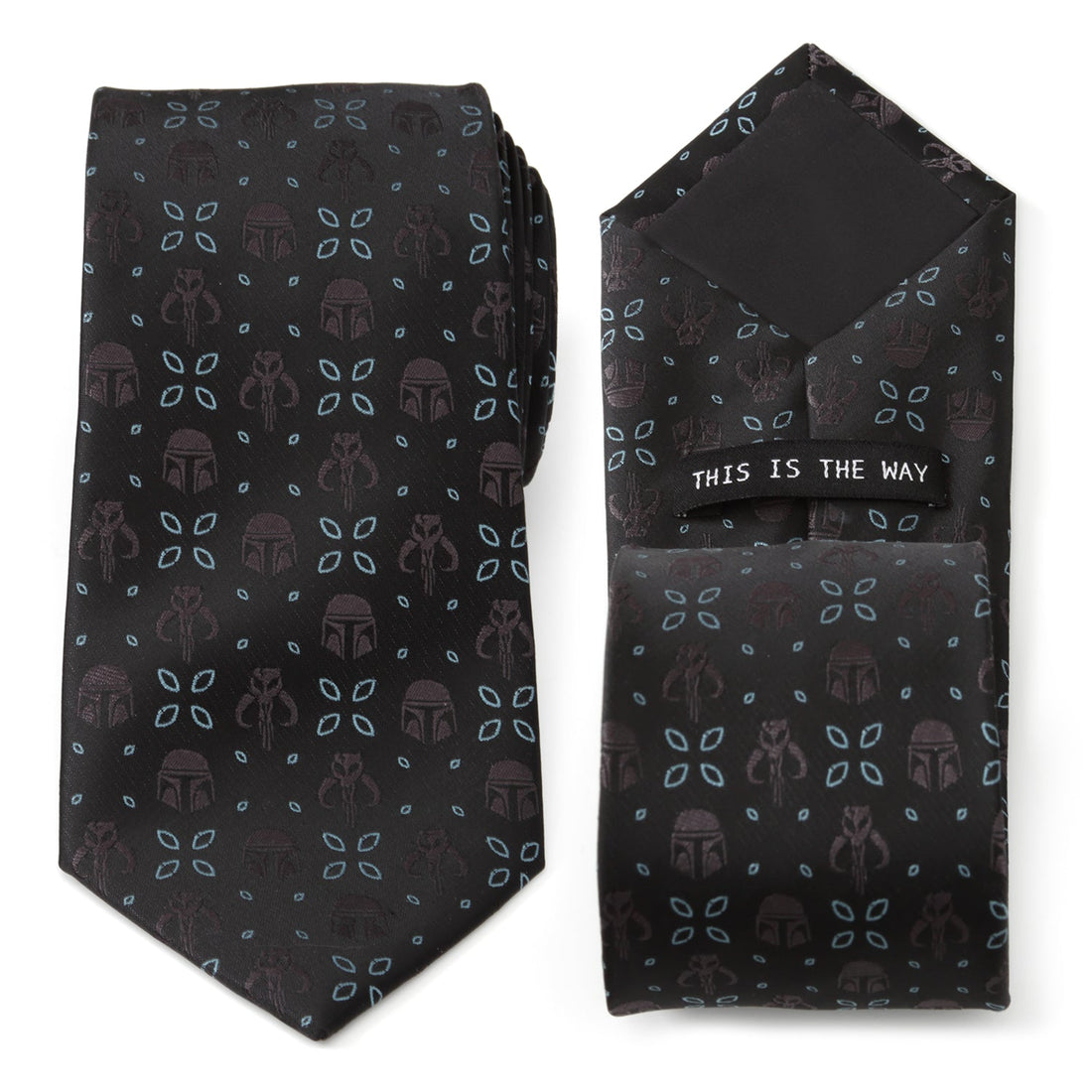 Star Wars Mandalorian Motif Black Tie by Cufflinks.com