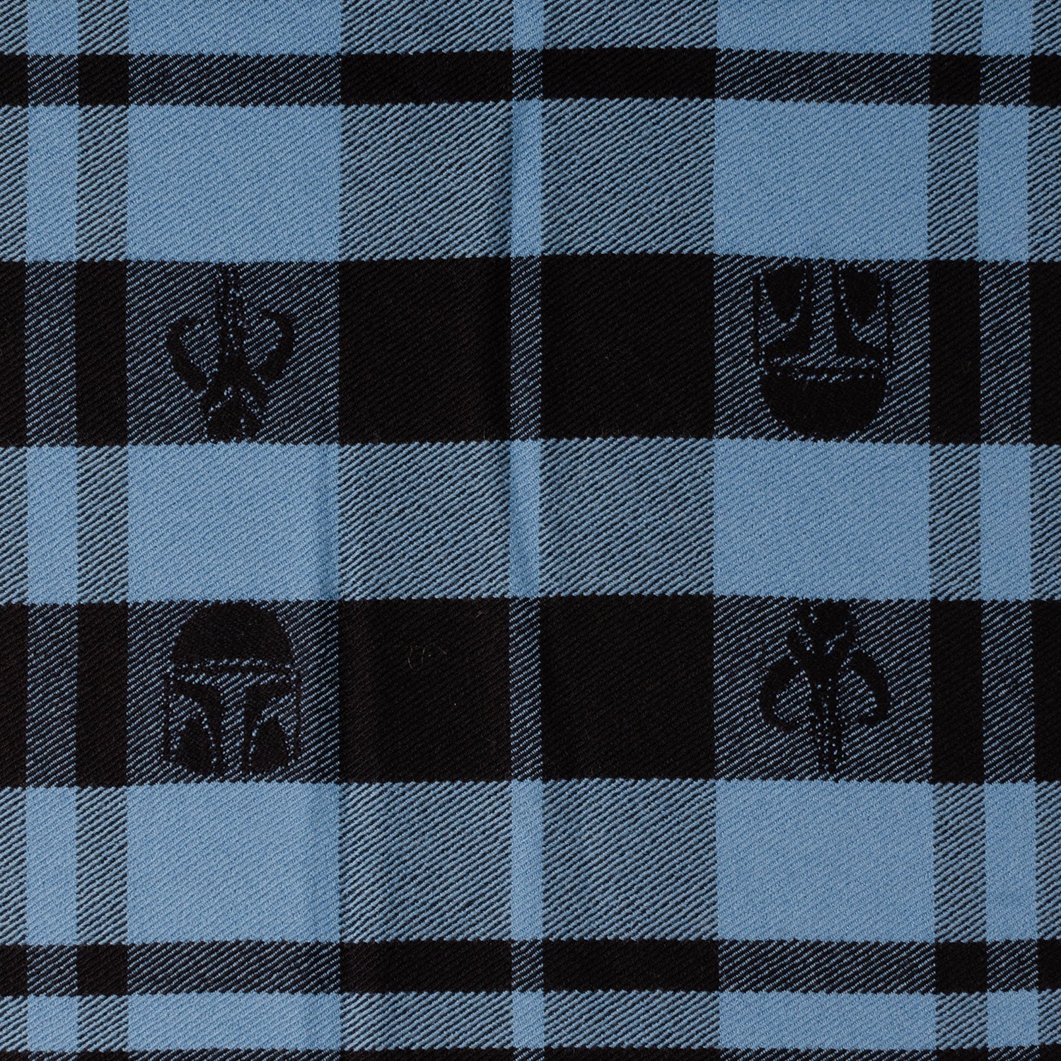 Star Wars Mandalorian Blue Tartan Scarf by Cufflinks.com