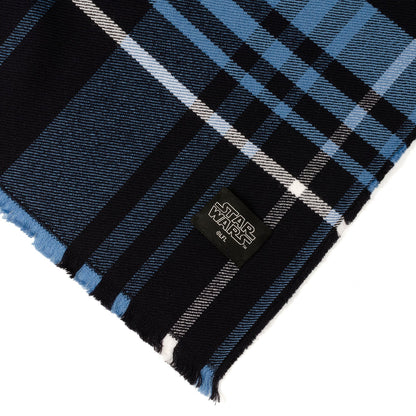Star Wars Mandalorian Blue Tartan Scarf by Cufflinks.com