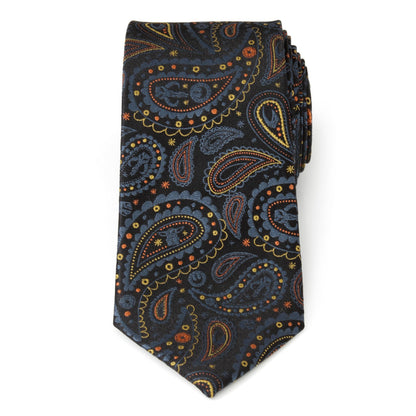 Star Wars Mandalorian Black Paisley Tie by Cufflinks.com