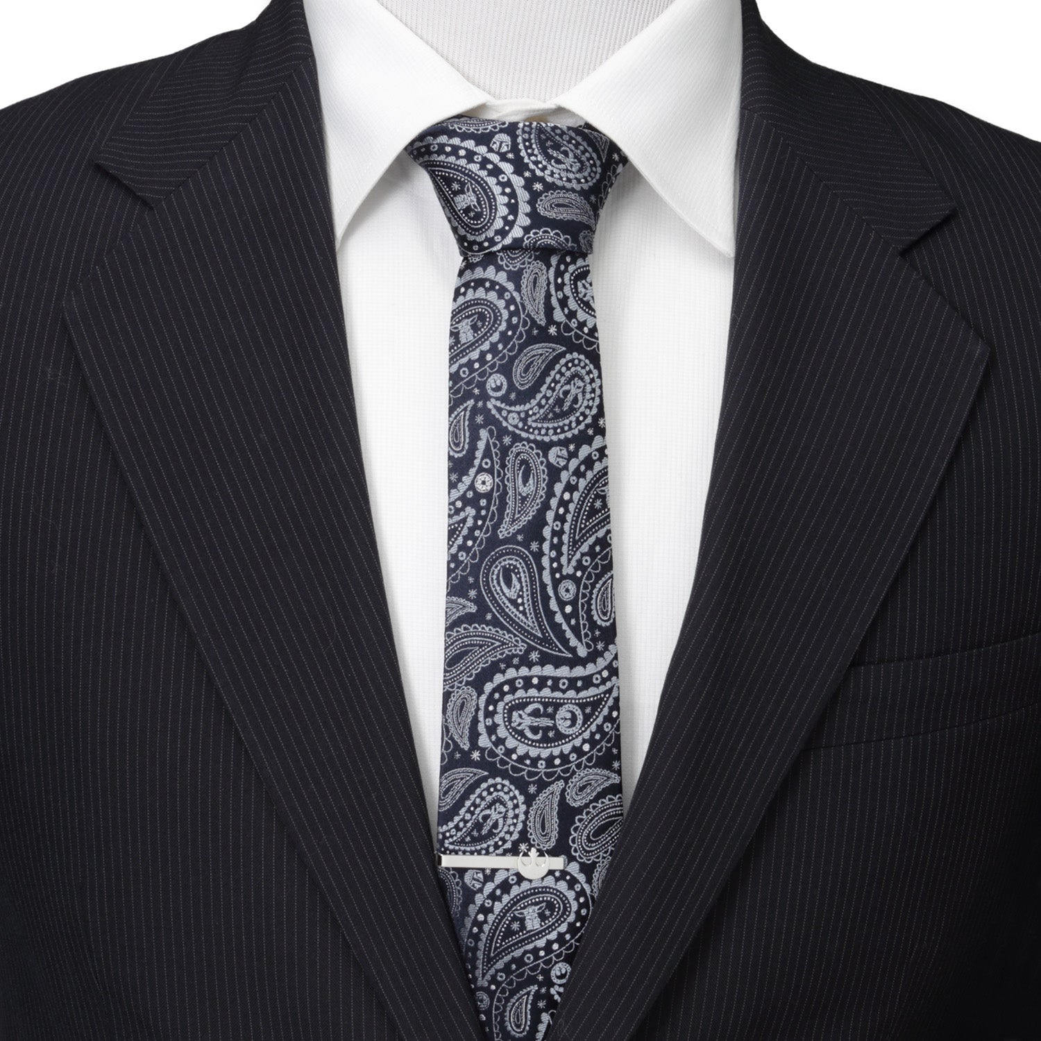 Star Wars Mandalorian Blue Paisley Tie by Cufflinks.com