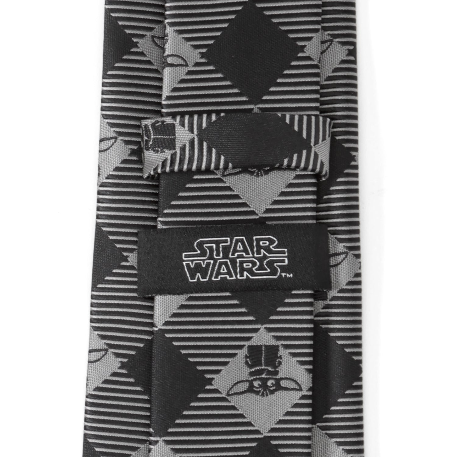Star Wars Grogu Black Plaid Tie by Cufflinks.com
